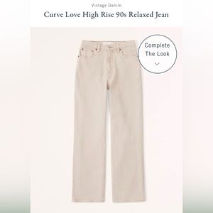 Abercrombie Curve Love High Rise 90s Relaxed Jean - image 1